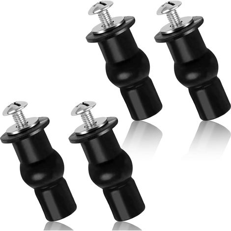 pernos universales para bisagras de inodoro, fijaciones para asientos de inodoro, tuercas superiores de goma expansibles para agujeros ciegos de inodoro. (1/5)