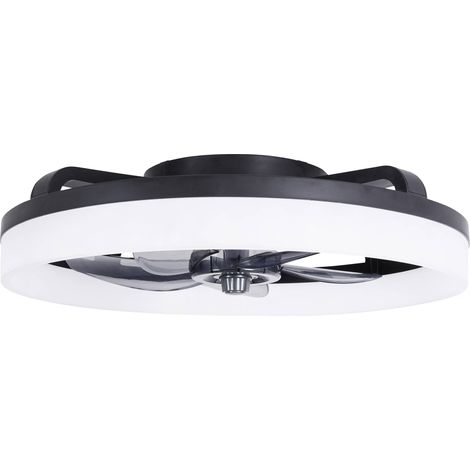 Westinghouse Ventilateur de plafond 20 W (Ø x H) 500 mm x 165 mm noir minuteur, avec télécommande, avec éclairage, pale