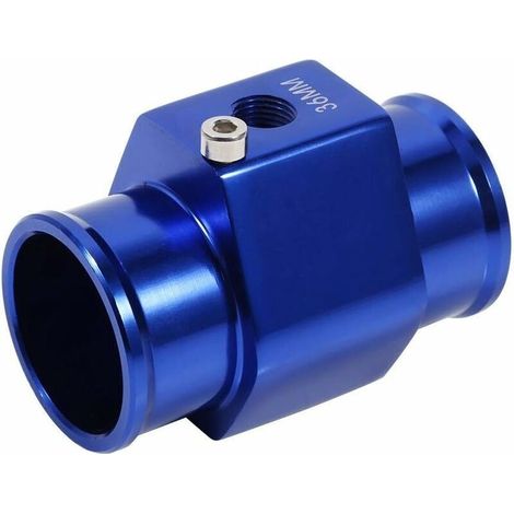 36mm Capteur de Radiateur, Adaptateur de Sonde de Température de l'Eau Tuyau de Radiateur Universel en Alliage Aluminium Bleu (1/5)