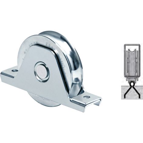1PZ RUOTA PER CANCELLI GOLA A 'U' ART.337 diametro 140