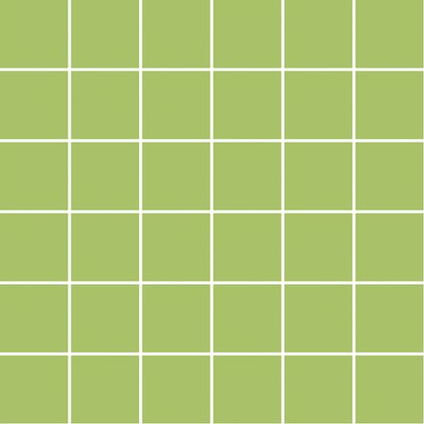 Mosaïque de grès cérame PICCOLO SILK 5x5cm (finition satinée) - Lime green - - 206 - Lime green - boîte de 0.93 m2