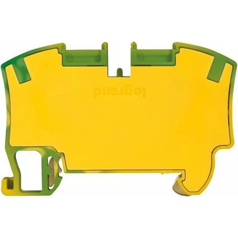 Legrand 037272 - Viking 3 snap spring block - 1 snap/2 conductor - 1 in/1 out - green/yellow - pitch 8