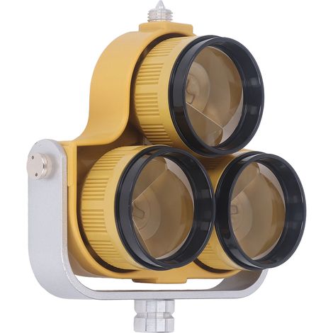 Optisches Topografieprisma (64 mm), hochwertiges Glas, effektiver Durchmesser 64 mm, Offset 0 mm oder -30 mm, Dreifachprisma für Totalstationen, Präzisionsmessung (1/5)