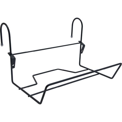 Support Jardinière Fil Profondeur 14 cm Noir Essentis Moulin (1/3)