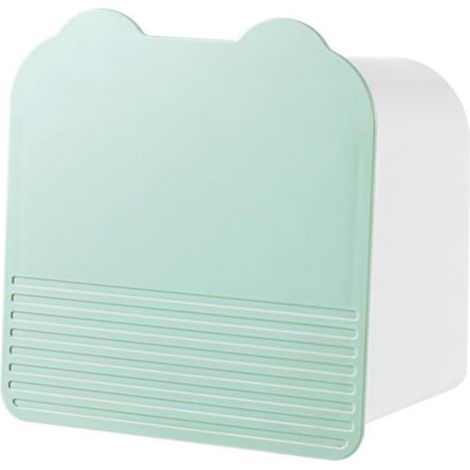 Boîte de rangement pour serviettes hygiéniques,Erviettes Hygiéniques Portables en Plastique sac de Rangement pour Salle de Bains 15.5x15.5x9cm Femmes,Filles,Dames Première Menstruation Sac(Ver (1/5)
