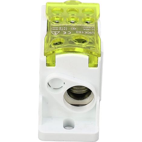 Verteilerkasten, transparenter Deckel, 690 V, 160 A, Messing-Anschlussklemmen, Verteilerkasten für Stromversorgung (Y) (1/5)