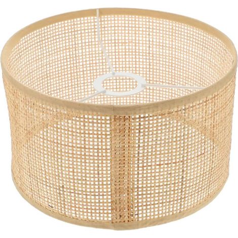 en Osier Abat- Jour en Rotin Lustre Abat- Jour Tissé Plafonnier Couvre Clip sur Ampoule Abat- Jour pour Table Mur Plafond De' étage Lampe (1/5)
