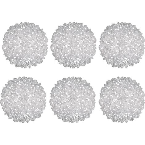 sets de table avec motif feuille élégant lot de 6 usage quotidien (1/2)