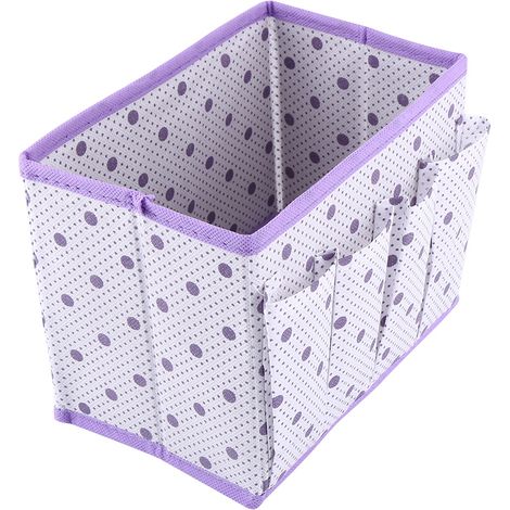 Boîte De Rangement Pliable En Tissu Non Tissé Organisateur De Cosmétiques Pour Dressing Capacité Spacieuse 1 Pièce (1/3)