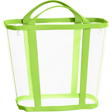 Contenitore multiuso pieghevole in rete - Verde L