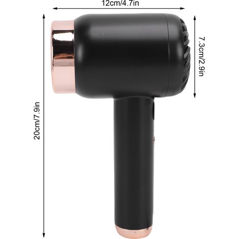 Ortviai Sèche-cheveux sans fil 1000 W avec ions négatifs, chaud/froid, batterie intégrée 1500 mAh, charge USB, plug UE 220 V (1/4)