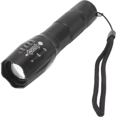Lampe torche LED rechargeable étanche, portable et compacte, idéale pour promener son chien, voyage et randonnée. (1/5)