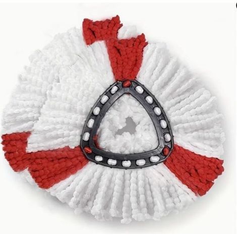 Pack of 5 Vileda replacement microfiber mop heads for plastic fringe mops with a diameter of 15 (1/4)