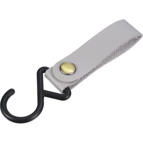 PU Leder S Regal Haken für Camping Aufhänger Plastik Außenzubehör Gris (1/5)