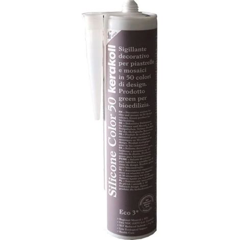 Silicone sigillante decorativo piastrelle mosaici giunture fughe colorato 310 ml colore- n 50 - confezione 1