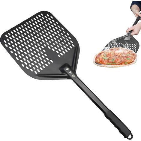 Pelle À Pizza Coulissante,Spatule À Retourner Anti-Adhésive Pour Cuisson Et Retournement - Pelle à Pizza en Aluminium Métal - Pour La Maison L'Extérieur La Cuisine Les Fours Le Grill La Cuisinière La (1/5)