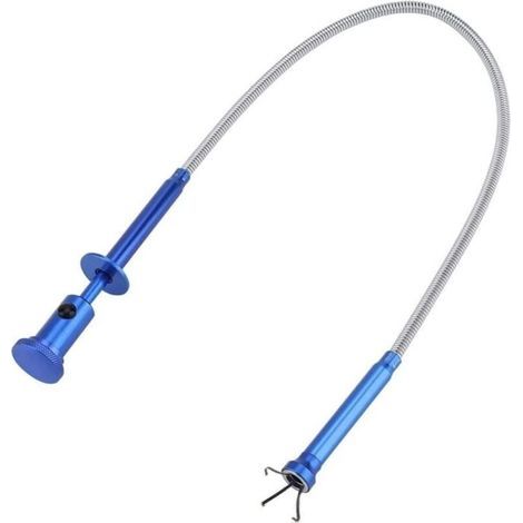 Pick Up Outil Multi Fonction Flexible Outil de Ramassage à Quatre Griffes (Aimant + 4 Griffes + LED Lumineux) Magnétique Long à Ressort pour Ramasser les Déchets de Débordement Nettoyage des Égouts,AA (1/4)