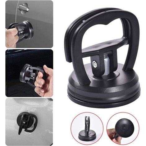 Extracteur de bosses de voiture, Lot de 2 Extracteur carrosserie outil de débosselage voiture, Kit débosselage carrosserie voiture, Ventouses Puissantes pour réparation de voitures, téléphone portable (1/4)