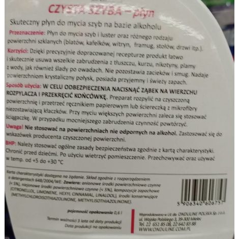 Nettoyant pour vitres Feda 0,6 l (1/3)