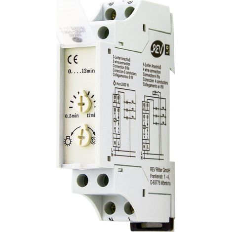 REV Ritter 0505350555 - Timer elettrico per luce nelle scale (1/4)