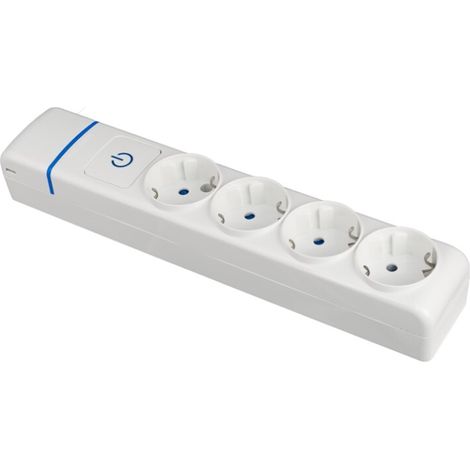 Regleta Enchufes 4 Tomas con interruptor Solera 8004pil 250 V 16 A