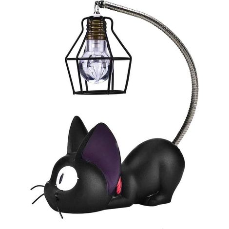 Veilleuse Chat - Lampe De Nuit LED En Métal Et Résine - Pour Chambre D'enfant Ou Chambre À Coucher - 1 Pièce