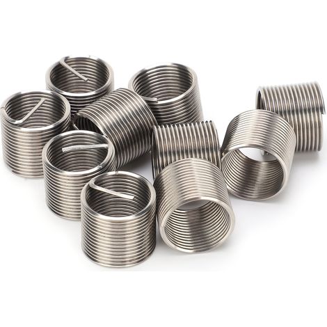 Lot de 10 inserts filetés M18x1,5x1,5D, écrous réducteurs de réparation, fixations de conversion filetée, kit de visserie pour taraudage, acier. (1/5)