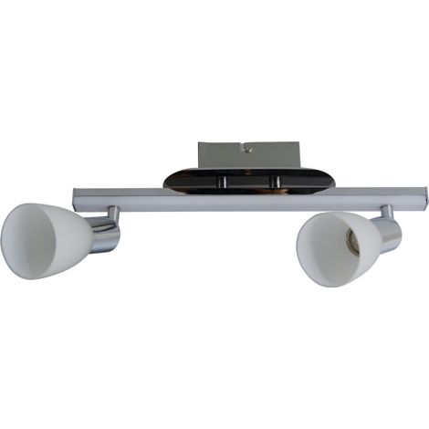 Naeve IBIZA Plafonnier double spot LED 39 cm chromé 3000 K
