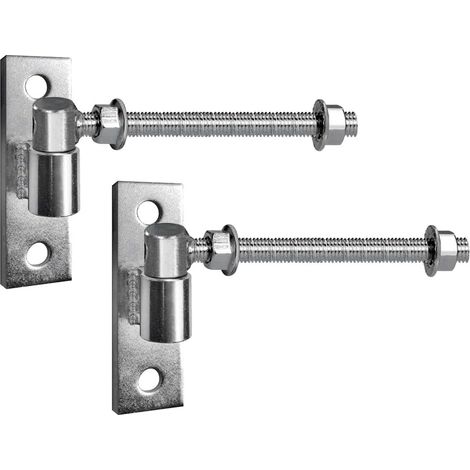 Lot de 2 charnières de portail 8 J pour portail (1/5)
