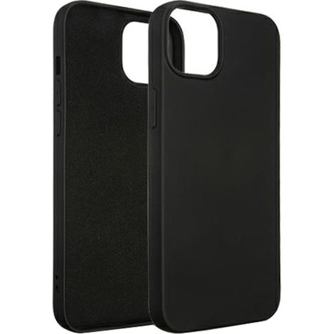 Funda de silicona Beline para iPhone 15 Plus 6.7 negra/negra