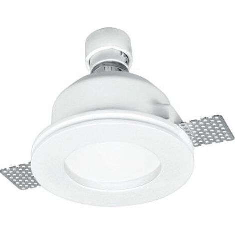 Support Spot GU10 LED Rond Ø120mm + vitre opaque - SILAMP