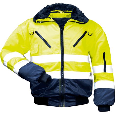 Gr .S (46/48) GUNNAR WARNSCHUTZ-PILOTJACKE gelb GUNNAR HIGH VIS PILOT JACKET (1/5)