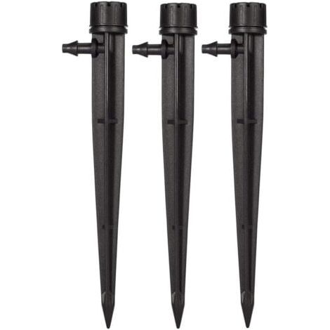 (50pcs)Goutteurs d'irrigation de Jardin pour Tube de 4 mm/7 mm 360 degrés 8 Trous réglables Système d'irrigation Micro débit Kit (1/5)