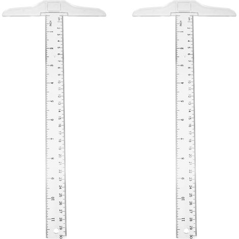 Équerre en T légère plastique de 30 cm pour le dessin et la (1/5)