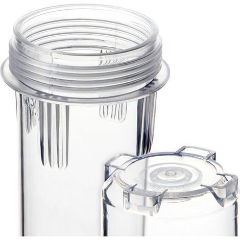 Wasserfilterkartusche mit Messingmundstück, transparente, rutschfeste Filterflasche für Vorgrobfiltration, 10-Zoll-Wasserfiltergehäuse (1/5)