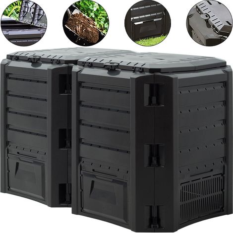 Hotbin composter 800l black 135x72x83cm