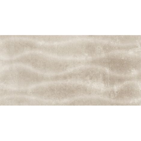 Echantillon faience effet béton SELECT (décor vague TAUPE) - Coloris: Taupe décor vague