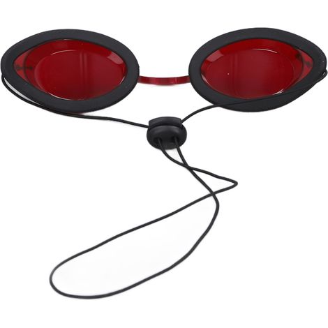Lunettes de protection oculaire rouges pour l'épilation, protection contre la lumière 532 nm en cosmétologie et salon de beauté. (1/5)