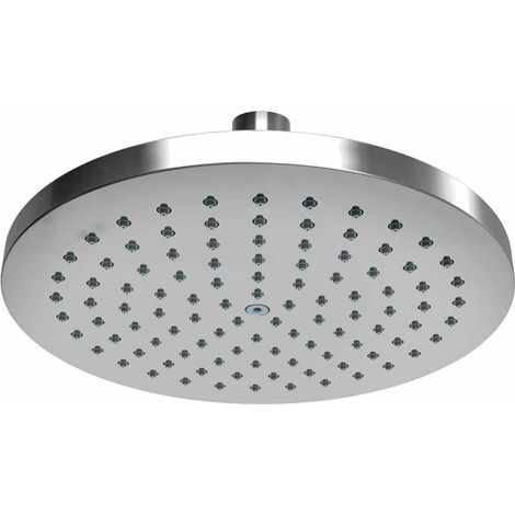 royaluxe - Pomme de douche ronde 10 pouces Douche de pluie,Pomme de douche cascade avec jets anti-calcaire Pomme de douche réglable,Grand pommeau de douche en acier inoxydable,25cm chrome (1/5)