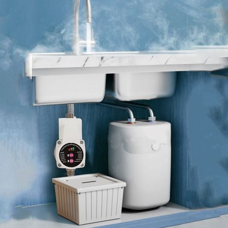 Surpresseur d'eau automatique et silencieux à 3 vitesses avec moteur sans balais pour robinets, toilettes, chaudières et douches (prise européenne).
