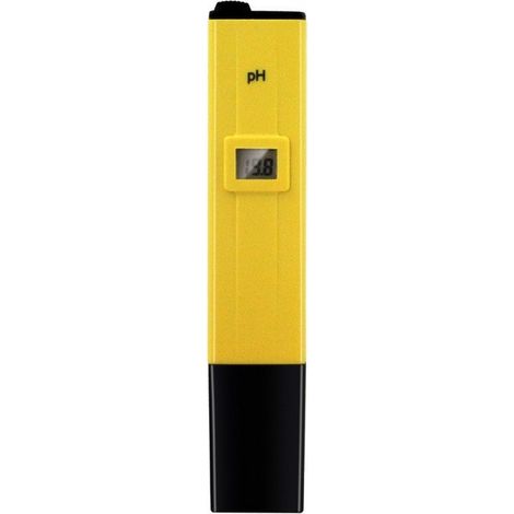 pH-mètre numérique, finition jaune, destiné à la vérification régulière de l'acidité des échantillons liquides à usage domestique.-AquaForge (1/5)