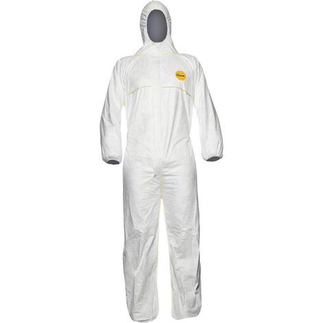 Dupont Schutzoverall Typ 5/6 Tyvek 200 EasySafe, weiß, Unisex-Größe: 3XL