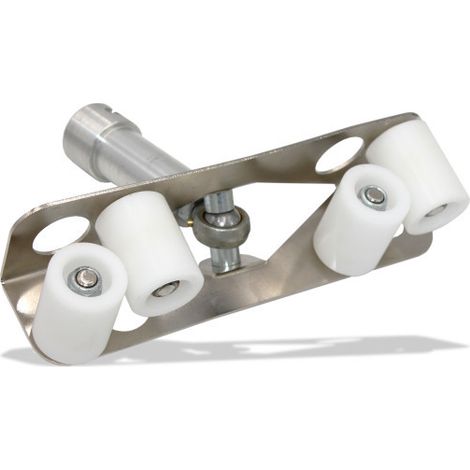 Edma – Rouleur d'angle intérieur pour bandes – Outil du plaquiste – Adaptateur pour perches télescopiques – 278055