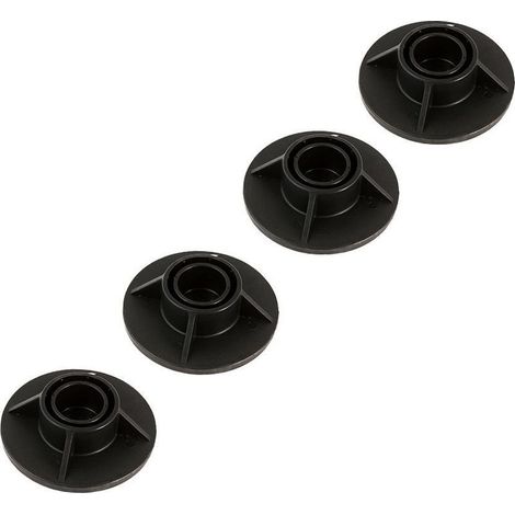 Packung mit 25 schwarzen Stützfüßen P61010 – Kompatibel mit Pro-Stahlpools – Stabile Basis für die Konstruktion (1/5)