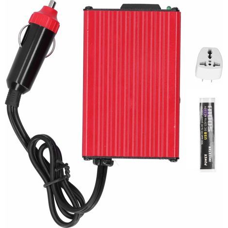 300-W-Wechselrichter, zwei USB-Anschlüsse, für Auto, Haushalt und Outdoor, 12 V Gleichstrom auf 12 V Wechselstrom (1/5)
