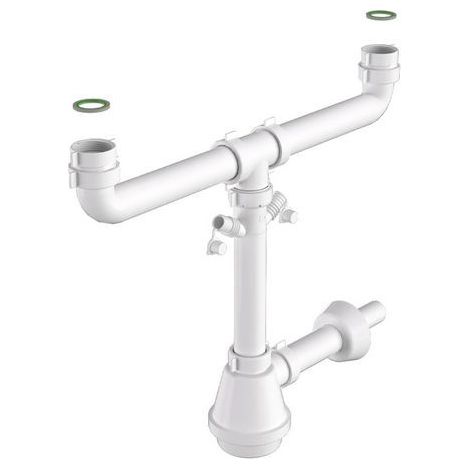 SIFONE FIASCA UNIVERSALE 2 VIE 1"1/2 1"1/4 1"1/2 - 1"1/4
