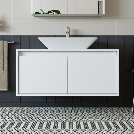 Roomart ATLANTIC-100 Unterschrank 100 cm breit, Weiß