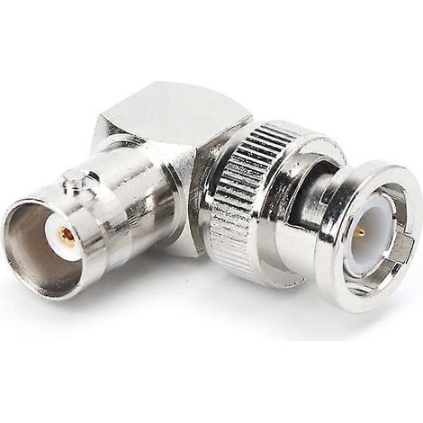 Adaptateur de câble coaxial RF, connecteur coudé BNC mâle/femelle de type L (1/5)