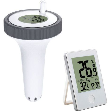 Floating Pool Thermometer, Wireless Floating Thermometer for Indoor and Outdoor, Digital Pool Thermometer with LCD Display YMYNY