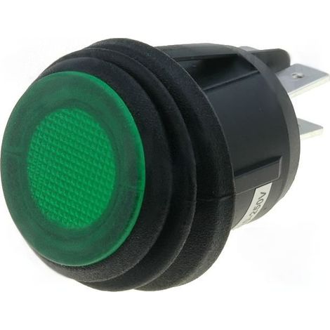 Interruttore a bilanciere 2ctos 10a/250v verde chiaro Ip65 R13244b802g